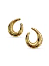 Fifth & Dune Women's Goldtone Curved Drop Earrings In Gold