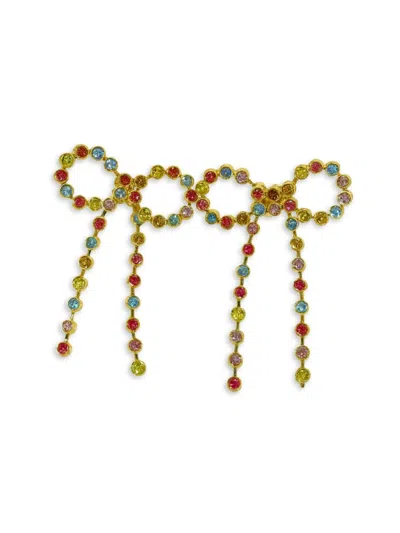 Fifth & Dune Women's Multi Rhinestone Bow Earring