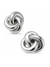 Fifth & Dune Women's Silver-plated Twisted Knot Earrings In Metallic