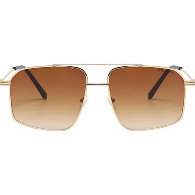 Fifth & Ninth Arden 56mm Polarized Aviator Sunglasses In Multi