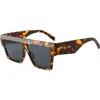 Fifth & Ninth Avalon 70mm Square Sunglasses In Torte/black
