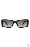 Fifth & Ninth Blaire 65mm Oversize Gradient Rectangular Sunglasses In Black