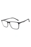 Fifth & Ninth Boston 56mm Blue Light Filtering Glasses In White/black