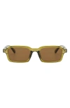 Fifth & Ninth Cali 49mm Polarized Aviator Sunglasses In Green