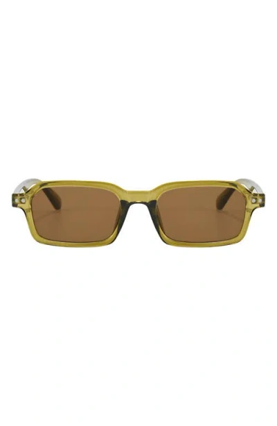 Fifth & Ninth Cali 49mm Polarized Aviator Sunglasses In Green