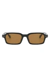 Fifth & Ninth Cali 49mm Polarized Aviator Sunglasses In Black