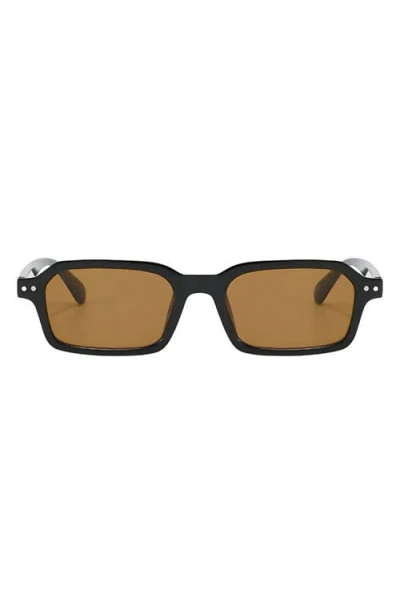 Fifth & Ninth Cali 49mm Polarized Aviator Sunglasses In Black