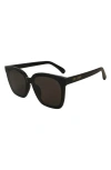 Fifth & Ninth Carson 63mm Square Sunglasses In Black/black