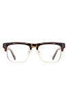 Fifth & Ninth Chaplin 55mm Square Blue Light Blocking Glasses In Torte/gold