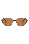 Fifth & Ninth Chase 62mm Polarized Round Sunglasses In Brown
