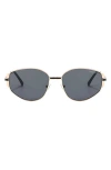 Fifth & Ninth Chase 62mm Polarized Round Sunglasses In Black