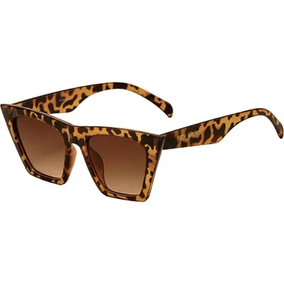 Fifth & Ninth Chicago 53mm Cat Eye Sunglasses In Torte/brown