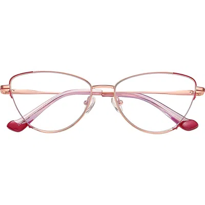 Fifth & Ninth Cora 54mm Cat Eye Blue Light Blocking Glasses In Multi