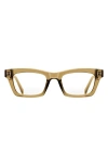 Fifth & Ninth Cove 49mm Rectangular Blue Light Blocking Glasses In White