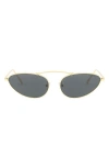 Fifth & Ninth Daphne 60mm Polarized Cat Eye Sunglasses In Gold/black