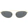 Fifth & Ninth Daphne 60mm Polarized Cat Eye Sunglasses In Gold