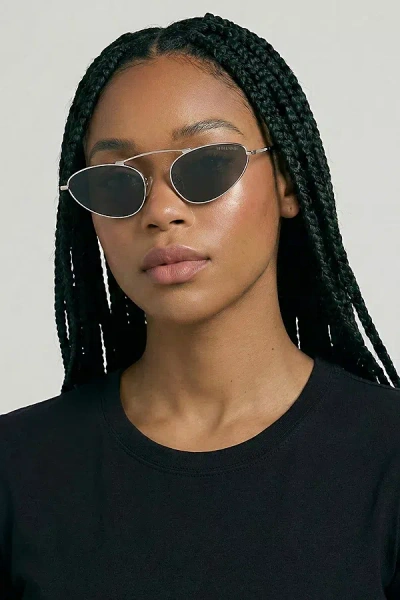 Fifth & Ninth Daphne Cat-eye Polarized Sunglasses In Black/silver, Women's At Urban Outfitters In Multi