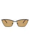 Fifth & Ninth Devon 57mm Polarized Cat-eye Sunglasses In Brown