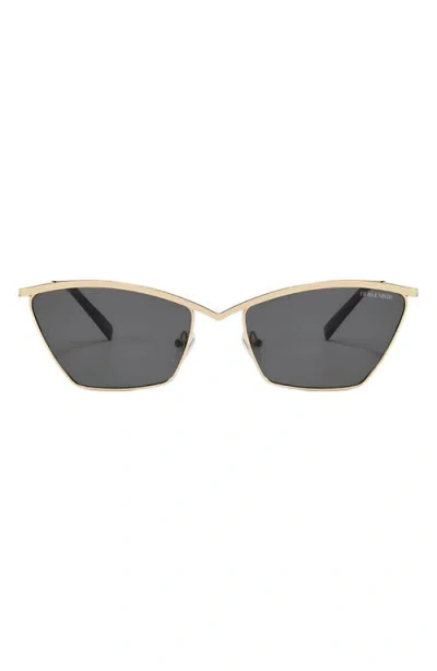 Fifth & Ninth Devon 57mm Polarized Cat-eye Sunglasses In Gray
