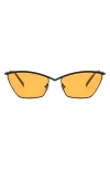 Fifth & Ninth Devon 57mm Polarized Cat-eye Sunglasses In Brown