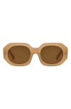 Fifth & Ninth Dixie 52mm Polarized Geometric Sunglasses In Neutral