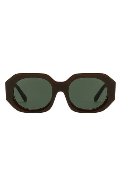 Fifth & Ninth Dixie 52mm Polarized Geometric Sunglasses In Black