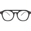 Fifth & Ninth Dylan 50mm Square Blue Light Blocking Glasses In Black/white