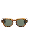Fifth & Ninth Echo 50mm Polarized Rectangular Sunglasses In Torte/olive