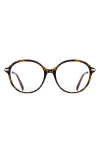 Fifth & Ninth Elsie 53mm Round Blue Light Blocking Glasses In Torte