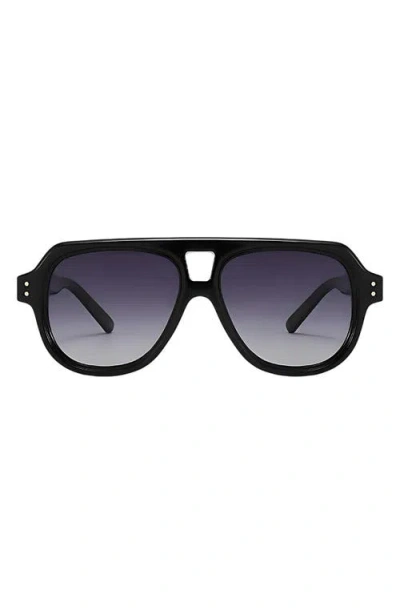 Fifth & Ninth Ender 53mm Polarized Aviator Sunglasses In Blue