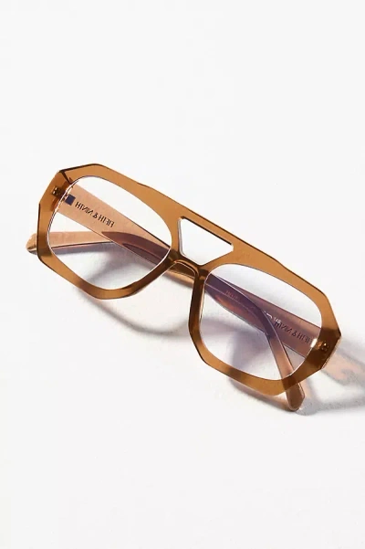 Fifth & Ninth Geo Aviator Sutton Blue Light Glasses