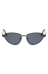 Fifth & Ninth Jasmine 58mm Polarized Cat Eye Sunglasses In Black