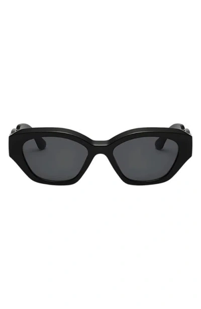 Fifth & Ninth Kell 52mm Polarized Geometric Sunglasses In Black