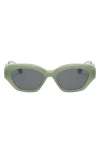 Fifth & Ninth Kell 52mm Polarized Geometric Sunglasses In Green