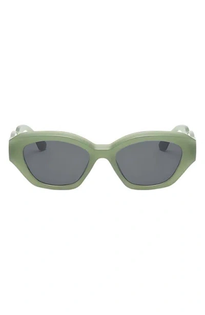Fifth & Ninth Kell 52mm Polarized Geometric Sunglasses In Green