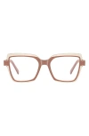 Fifth & Ninth Kitt 50mm Square Blue Light Blocking Glasses In Brown