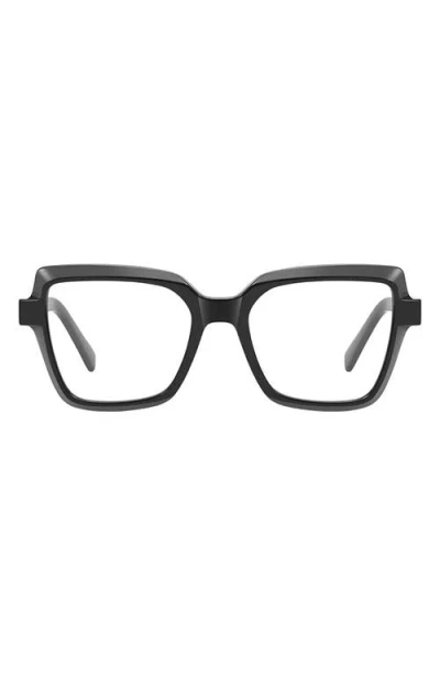 Fifth & Ninth Kitt 50mm Square Blue Light Blocking Glasses In Black