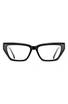 Fifth & Ninth Maya 53mm Geometric Blue Light Blocking Glasses In Black