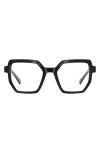 Fifth & Ninth Monroe 48mm Square Blue Light Blocking Glasses In Black