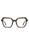 Fifth & Ninth Monroe 48mm Square Blue Light Blocking Glasses In Torte/clear