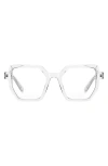 Fifth & Ninth Monroe 48mm Square Blue Light Blocking Glasses In White