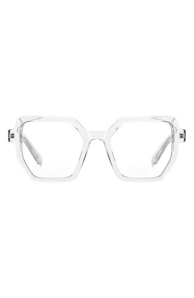 Fifth & Ninth Monroe 48mm Square Blue Light Blocking Glasses In Transparent
