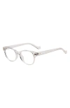 Fifth & Ninth Montreal 60mm Round Blue Light Blocking Glasses In Clear/clear