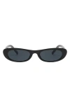 Fifth & Ninth Nina 68mm Polarized Oversize Oval Sunglasses In Black