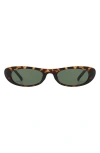 Fifth & Ninth Nina 68mm Polarized Oversize Oval Sunglasses In Torte