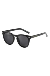Fifth & Ninth Raleigh 55mm Round Sunglasses In Black/black