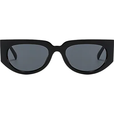 Fifth & Ninth Reese 53mm Polarized Geometric Sunglasses In Black