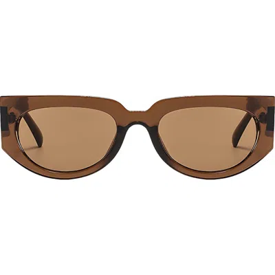 Fifth & Ninth Reese 53mm Polarized Geometric Sunglasses In Brown