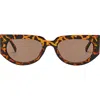 Fifth & Ninth Reese 53mm Polarized Geometric Sunglasses In Brown