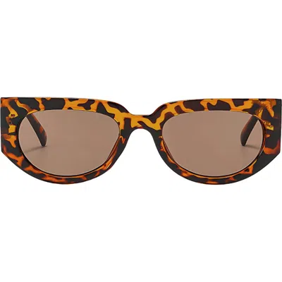Fifth & Ninth Reese 53mm Polarized Geometric Sunglasses In Brown